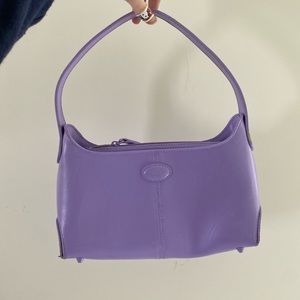 Tods lavender leather purse